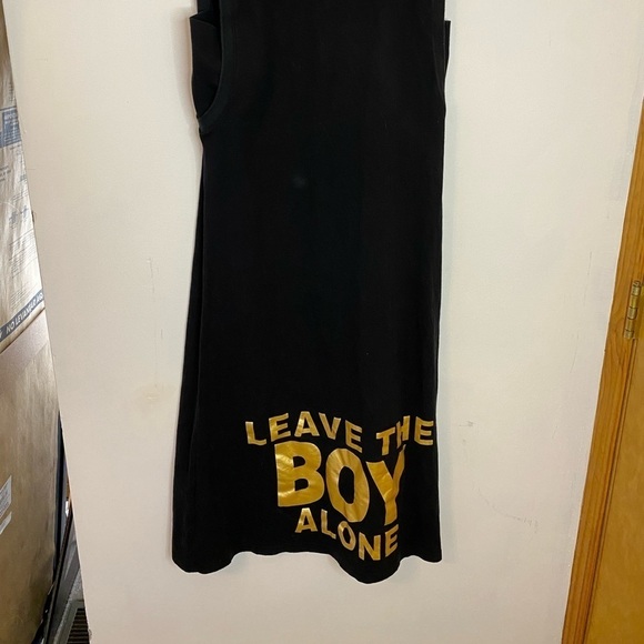 Boy London Gold Foil Logo Midi Dress - Picture 8 of 14